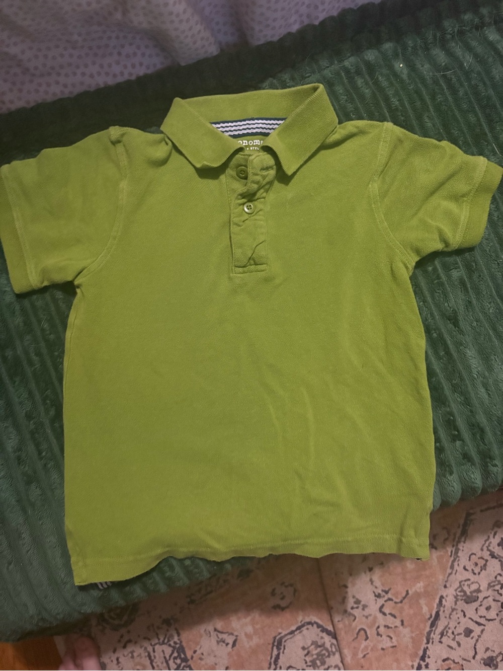Sonoma Olive Green Short Sleeve Polo for Kids